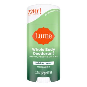 Lume Whole Body Deodorant - Fresh Alpine, 2.2 oz, Aluminum-Free, Hypoallergenic for Sensitive Skin
